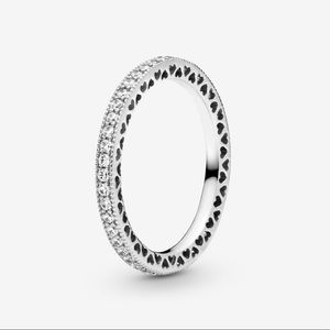 Pandora Sparkle and Hearts Ring